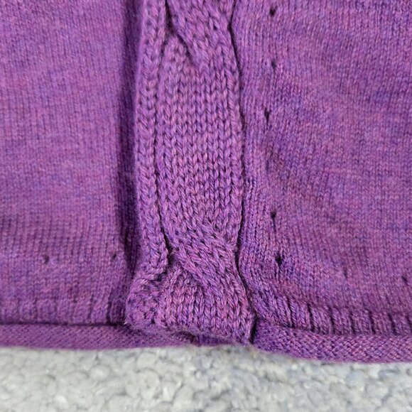 Banana Republic NWT Purple Open Front Cardigan With Angora Rabbit Hair - Picture 5 of 8